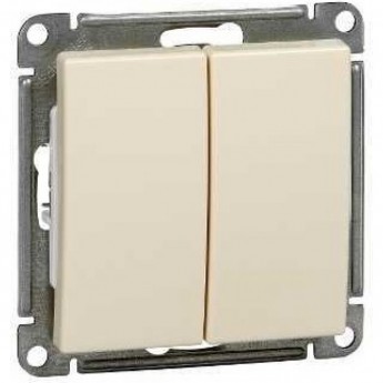 2-клавишный выключатель SCHNEIDER ELECTRIC W59, 10АХ, механизм, СЛОНОВАЯ КОСТЬ