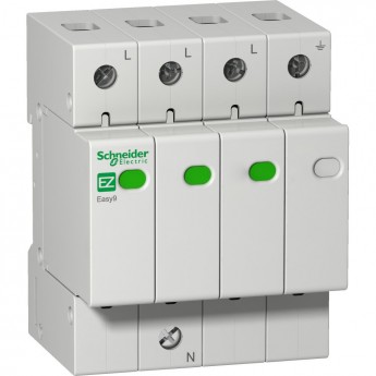 Ограничитель перенапряжения SCHNEIDER ELECTRIC EASY9 EASY9 3П+H 20кА 400В =S= Ограничитель перенапряжения SCHNEIDER ELECTRIC EASY9 EASY9 3П+H 20кА 400В =S=