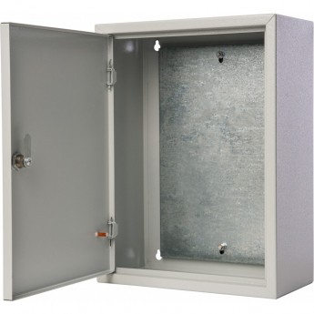 Корпус металлический навесной с монтажной панелью DEKRAFT, 400х300х155, IP31, Щ