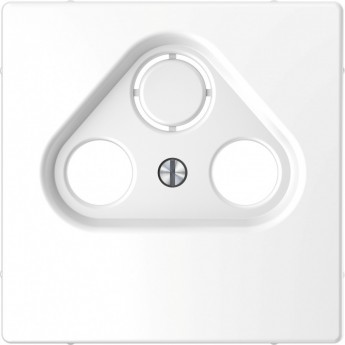 Центральная накладка SCHNEIDER ELECTRIC MERTEN D-LIFE TV розетки, 2/3 отверстий, БЕЛ. ЛОТОС