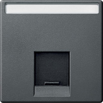 Центральная плата SCHNEIDER ELECTRIC MERTEN для розетки SE RJ45 1пост, АНТРАЦИТ, SM