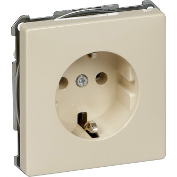 Механизм розетки SCHNEIDER ELECTRIC MERTEN 16А с з/к б/шт. БЕЖЕВЫЙ, QF SD