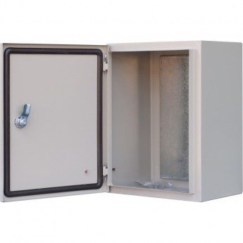 Корпус металлический навесной с монтажной панелью DEKRAFT, 395х310х220, IP54, Щ