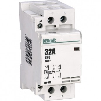 Модульный контактор DEKRAFT 2НО 40А 230В МК-103